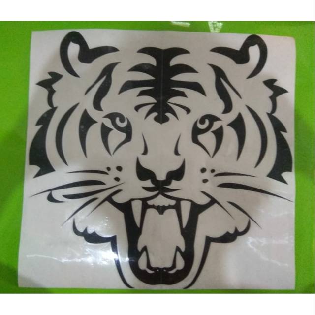 

Sticker cutting kepala harimau ukuran 38x38 cm harga termurah
