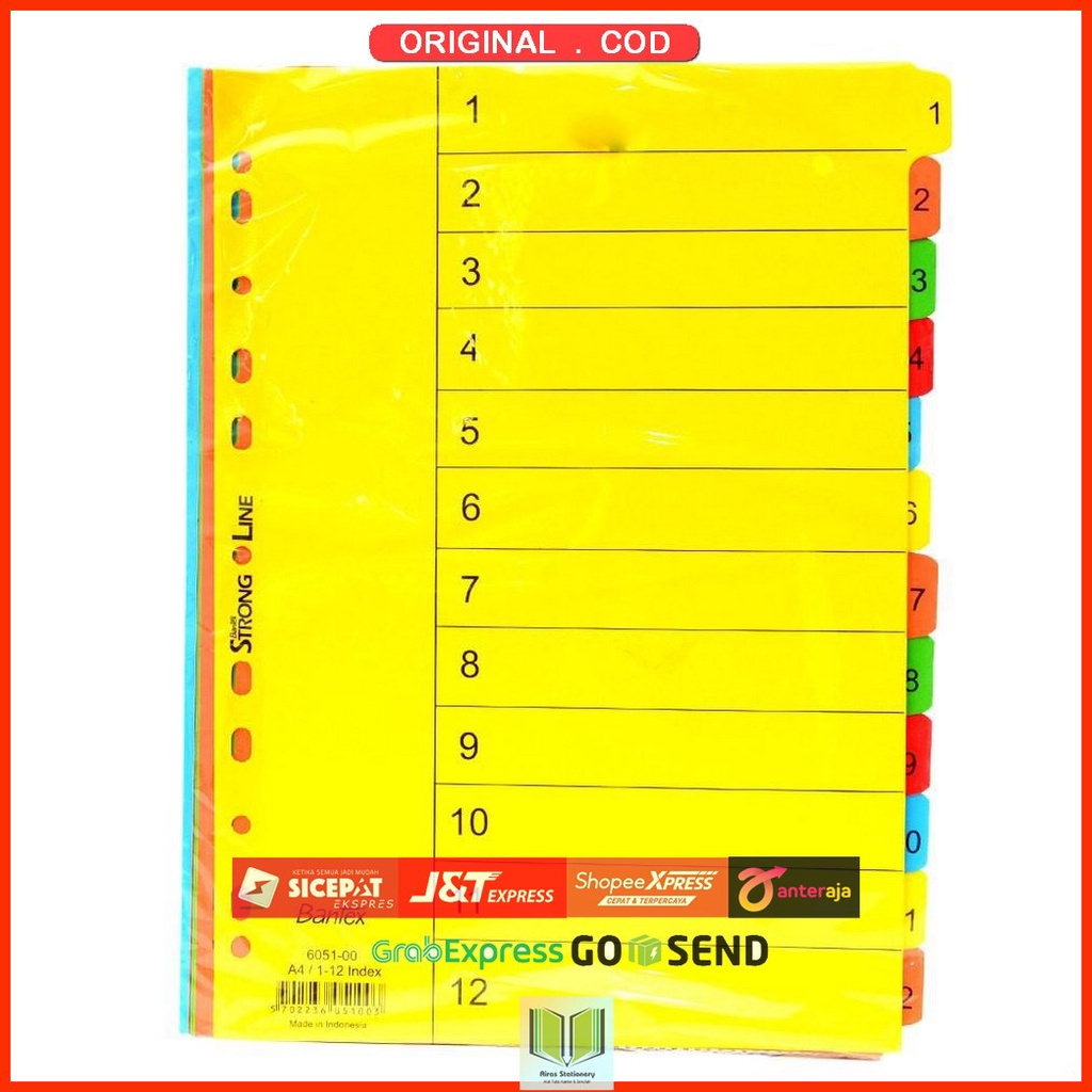 

Bantex 6051-00 Carton Index A4 1-12 (12 pages)
