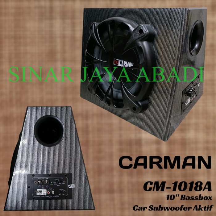 SUBWOOFER MOBIL 10 INCH CARMAN 1018A ORIGINAL SUARA MANTAP