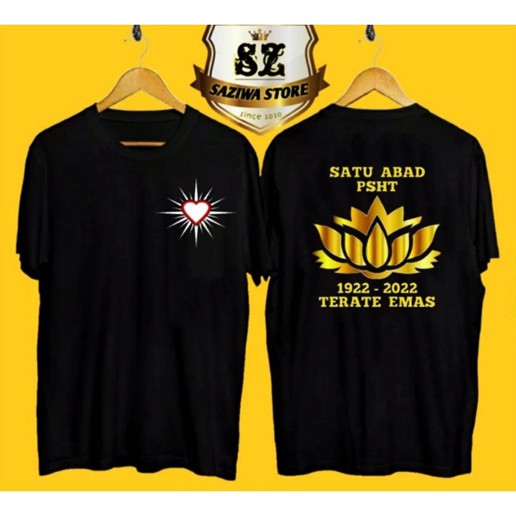 Kaos PSHT 1 Satu Abad Terate Emas Keren Simpel Distro Terbaru Psht KAOS TERATE 1 ABAD MURAH VIRAL CA