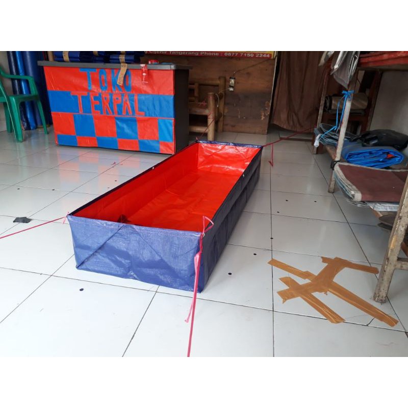 terpal kolam ikan TYPE A5 ukuran (150×50×25)