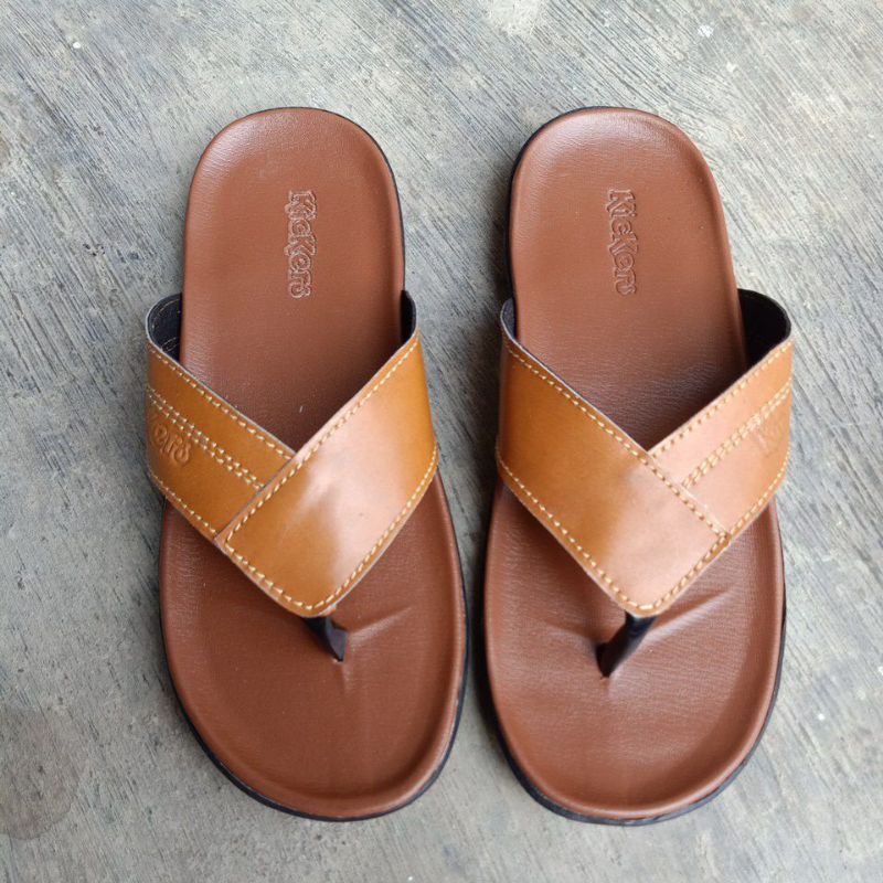 sandal Kickers 04/sandal kulit pria/sandal cowok terbaru/sandal murah/sandal fashion/sandal casual