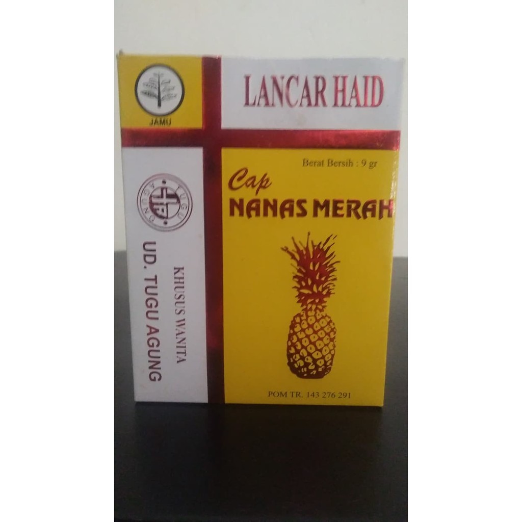 

Jamu Lancar Haid Nanas Merah 1 Kotak isi 10 Sachet - ju315