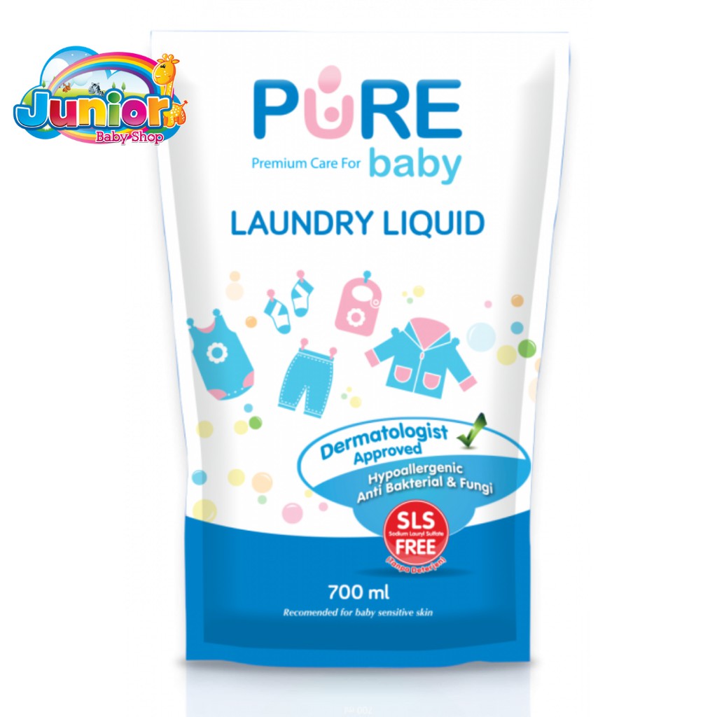 Pure Baby Laundry Liquid Refill 700ml (Buy 2 Get 1)