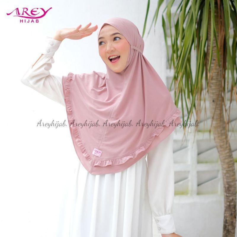 (Original Arey) Jilbab Bergo Amel by Arey Hijab // Jersey Irish