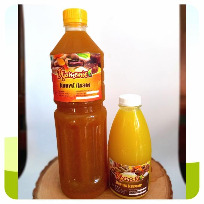 

~~~~~] Jamu Kunyit Asem 1L + Beras Kencur 350ml Dijamonie Paket hemat