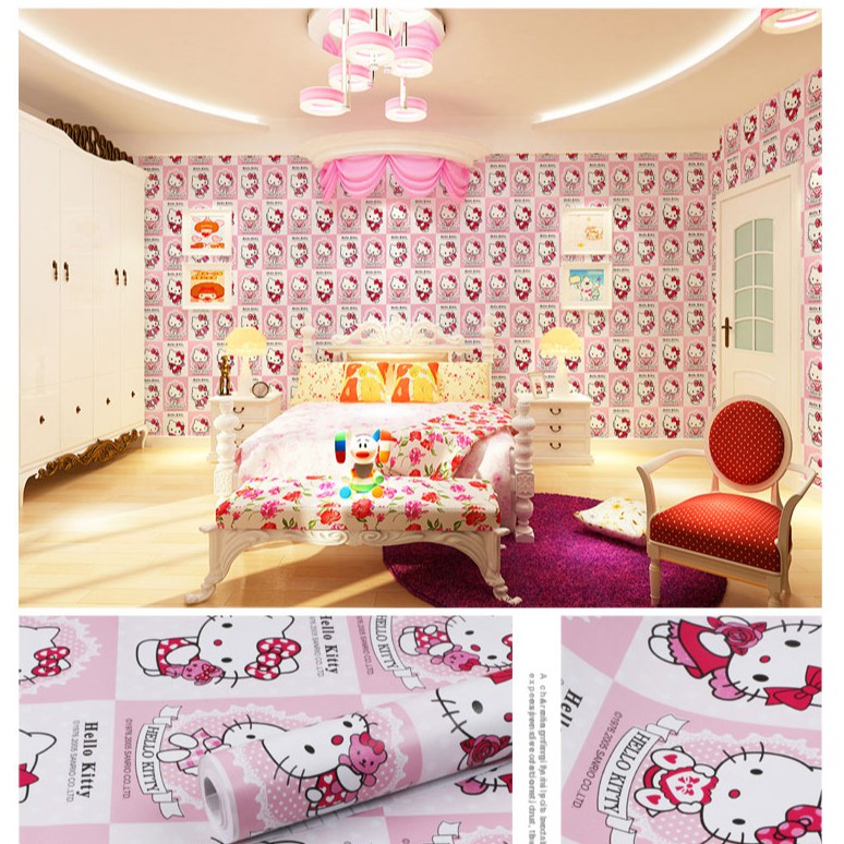 Wallpaper Dinding Hello Kitty Kotak