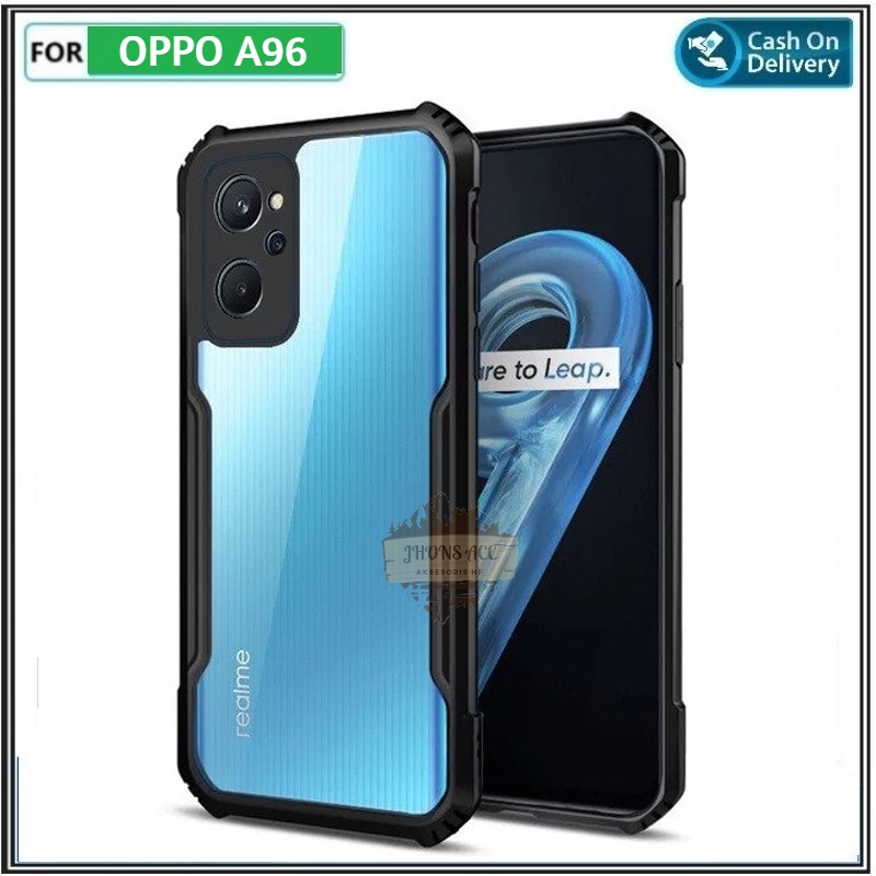 New Case OPPO A96 / OPPO A76 / OPPO A36 Terbaru Shockproof Case Armor Transparant TPU