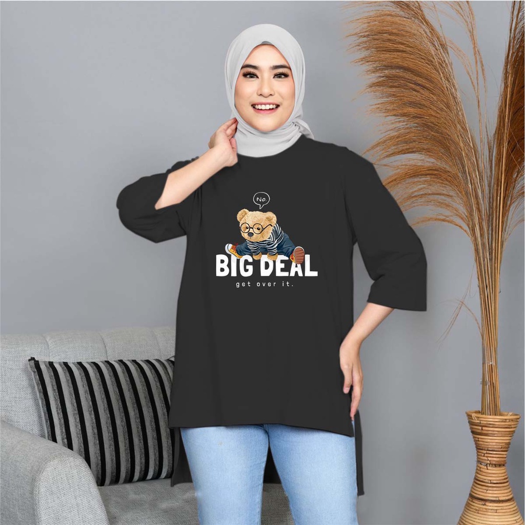 BC Tunik Basic Wanita Hijab's kaloborasi BEAR BIG DEAL