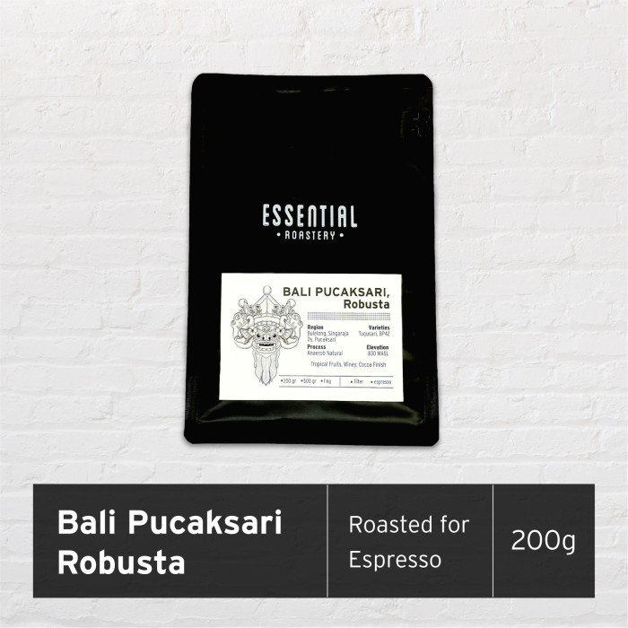 

Bali Pucaksari Robusta Fine Robusta Coffee Beans 200g - Giling Halus