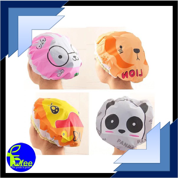 [IMPORT] - Shower Cap Karakter Penutup Kepala Anti Air Motif Kartun Kode S234