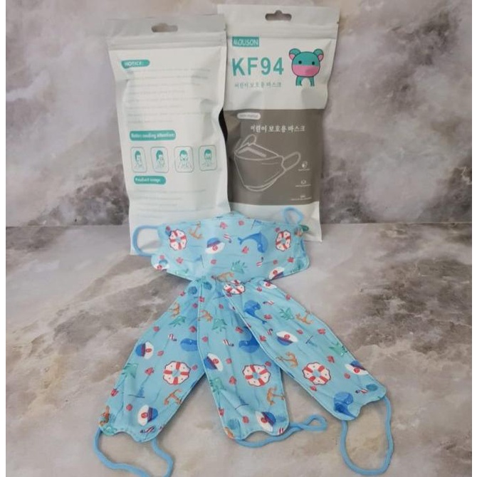 MASKER ANAK KF94 MOUSON 4ply / 5ply MASKER KOREA WARNA WARNI KF94 10PC