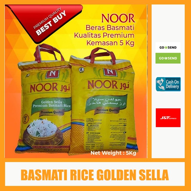 

Golden Sella Premium Quality Noor Beras Basmati 5 Kg - Beras Basmati