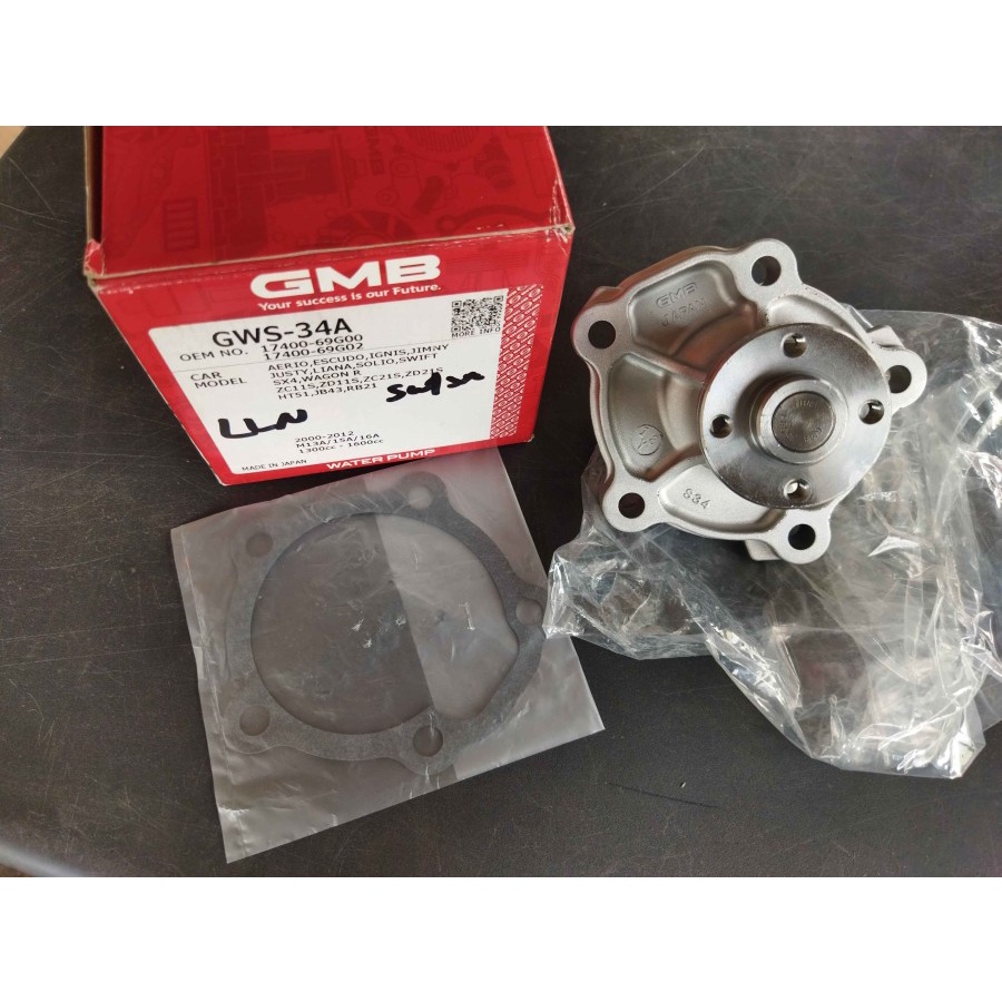 Water Pump Waterpump Suzuki Aerio Swift Baleno Next G SX4 merk GMB