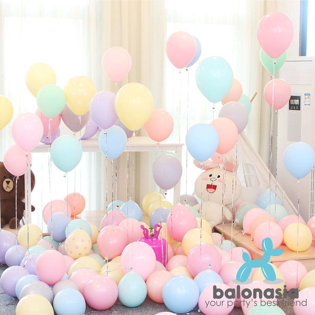 Balonasia Balon Latex Warna Pastel / Balon Macaron Image 2