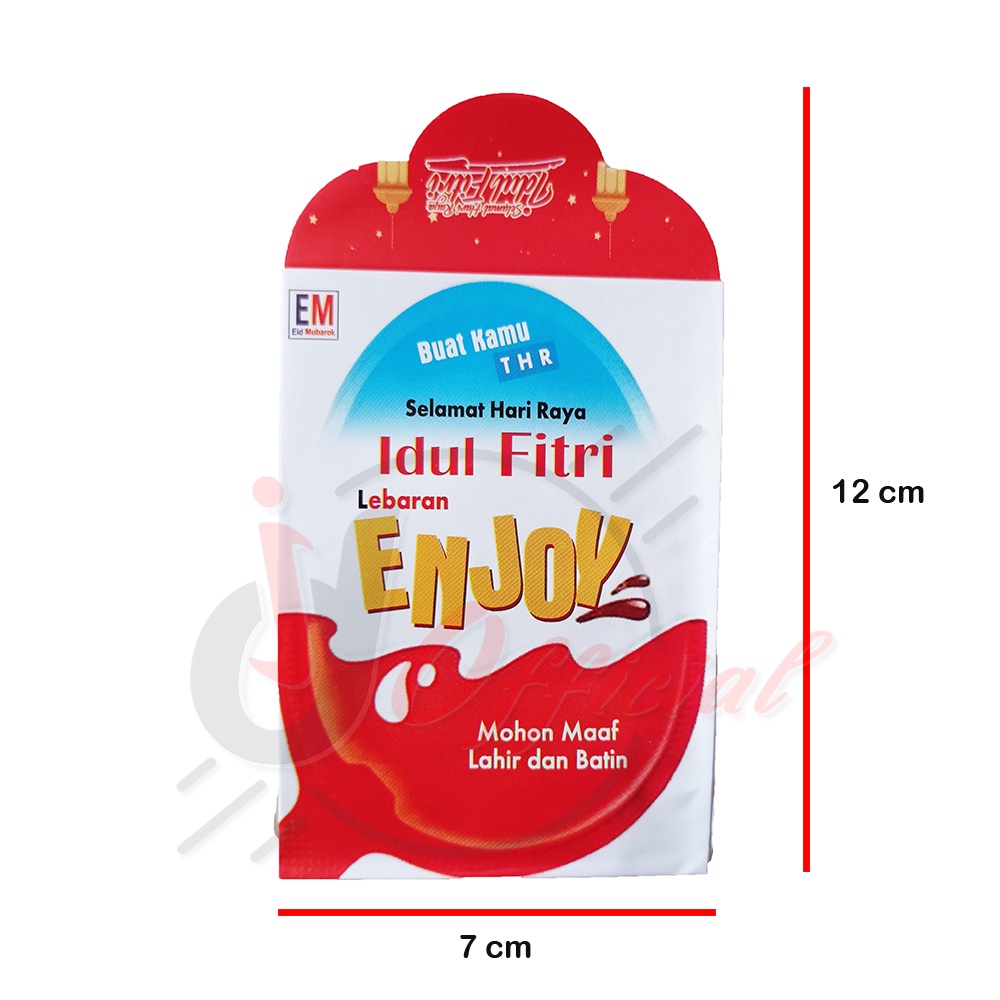 

AMPLOP Lebaran Motif Lucu 1 pack isi 7 pcs ( ukuran 7x12 cm )