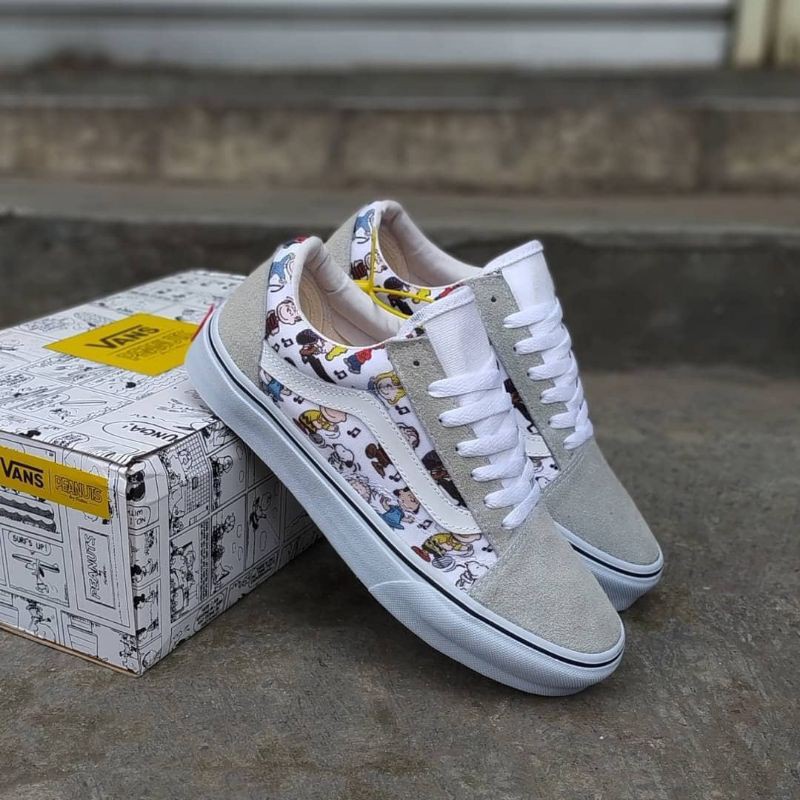 VANS Old Skool Peanuts Multi True White