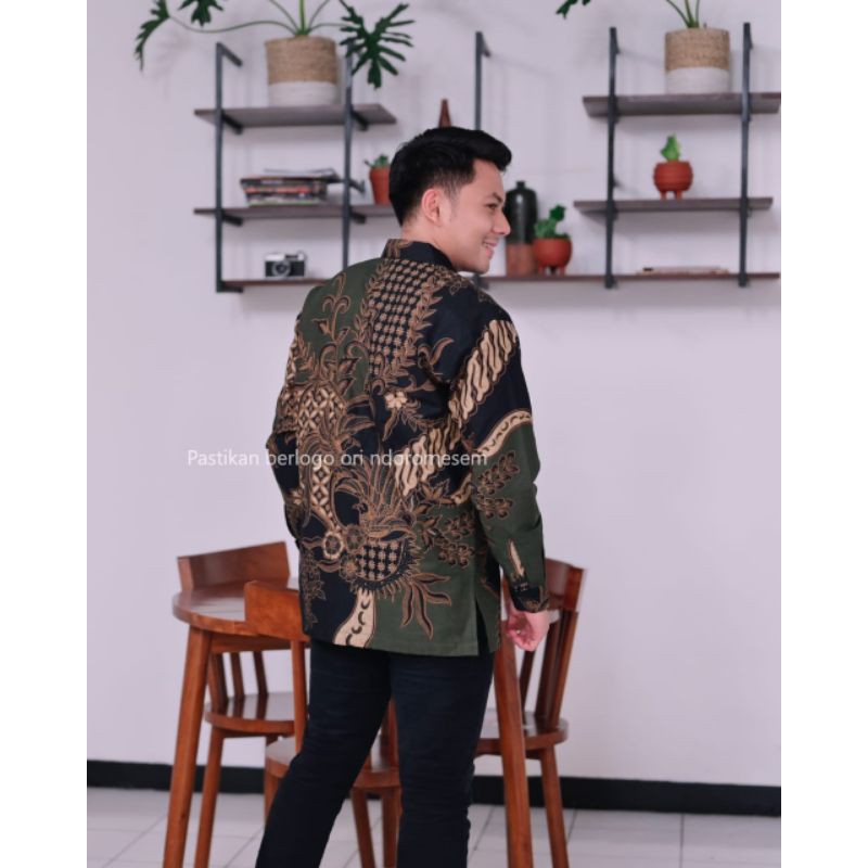 BATIK NDOROMESEM KELOWOR IJO KATUN HALUS FULL FURING LENGAN PANJANG