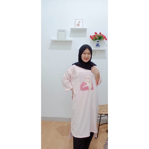 MILA midi dress - dress babyterry printing - long dress hijab friendly