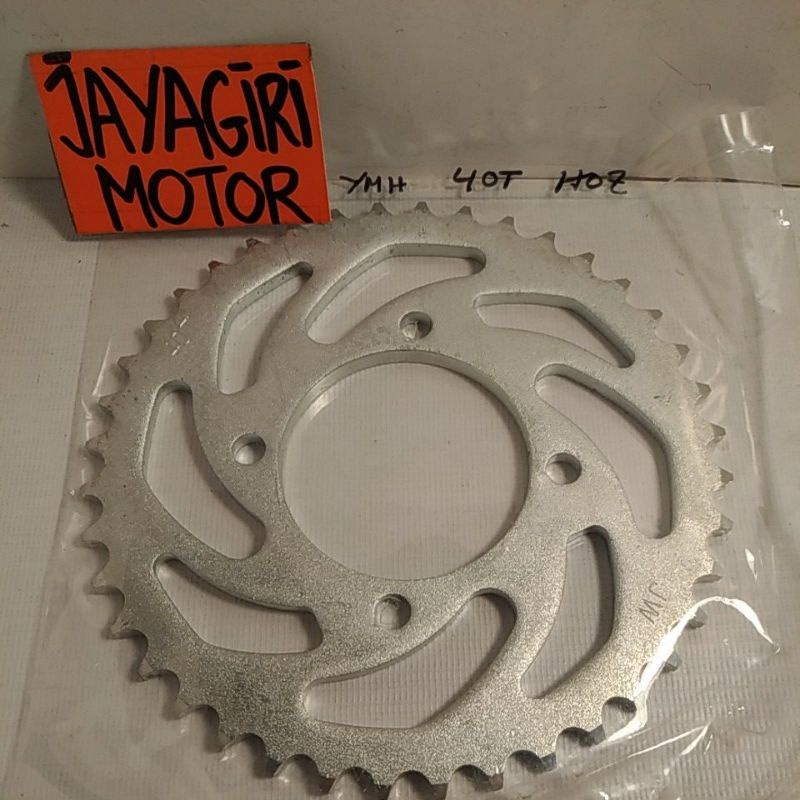 Gear Belakang RX 100 RXK RXS 428 30T 34T 35T 40T 41T 42T 43T 46T Gigi Tarik Rantai Roda RXKing King Chain Kit Chainkit Sprocket Gear Set Gearset Gir Girset Depan Drive YGP Sproket Komplit Front Rear Yamaha RX100 RXZ Vega Jupiter R Z MX Crypton Old New Ori-JW - 40T