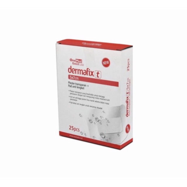 Dermafix 5x7 cm OneMed plester anti air ( per pcs )