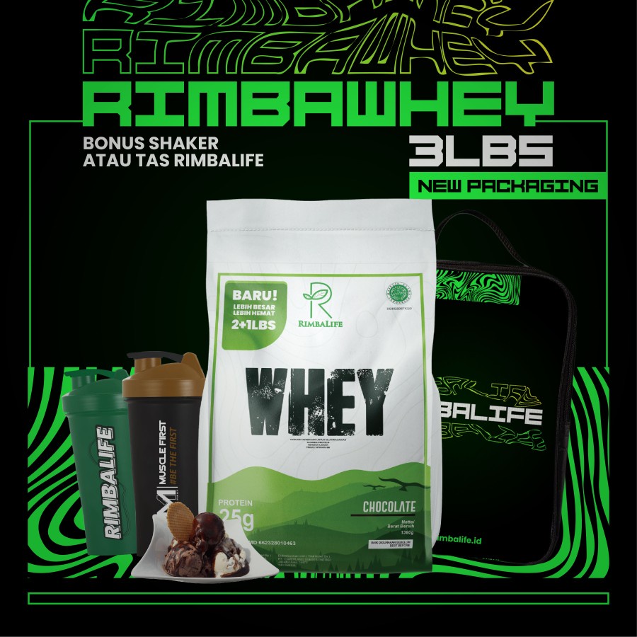 Rimbalife Rimba Whey Rimbawhey Susu Protein Halal BPOM 3lbs