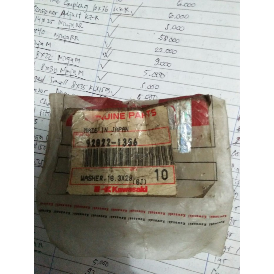 Washer 16,3x29x1,75 Ninja C 92022-1356 kawasaki