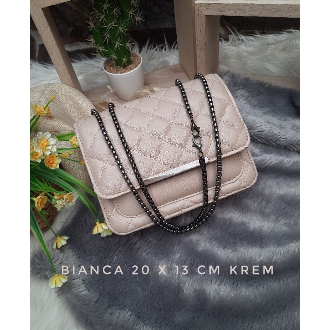 Slingbag Bianca Embos Tas Selempang Wanita