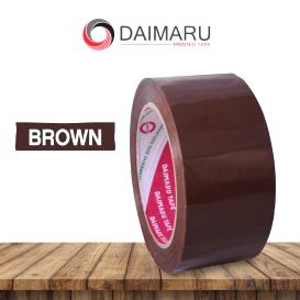 DAIMARU TAPE - LAKBAN - COKELAT/BROWN - 2 INCHI 90 YARD