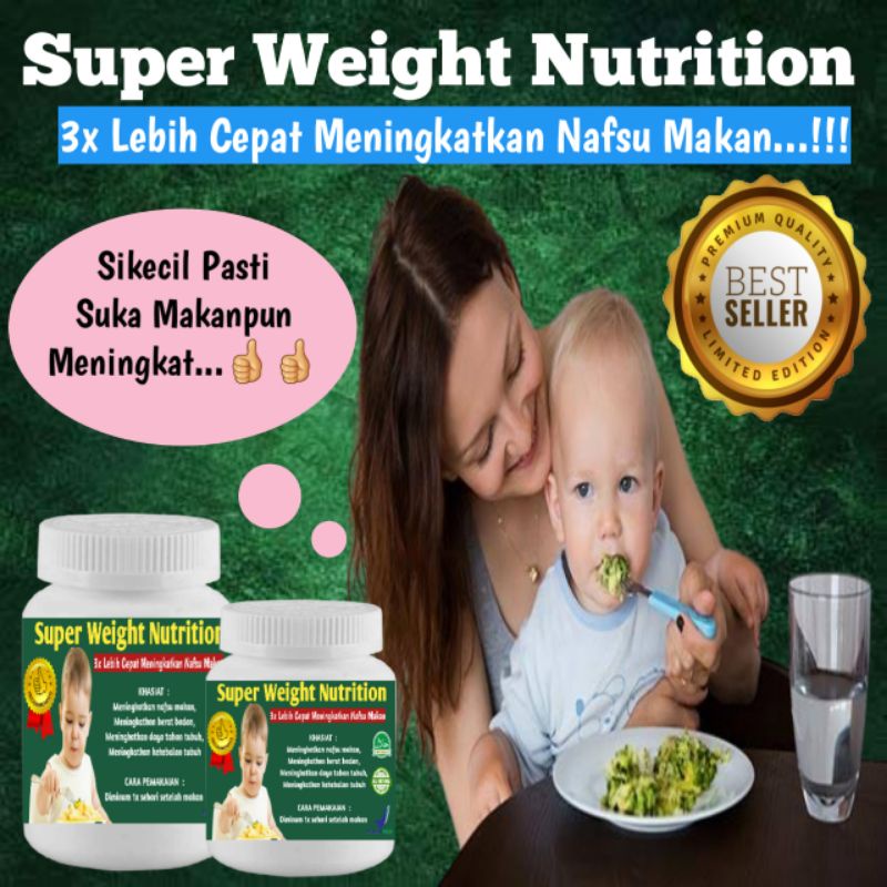 Obat Gemuk Badan Anak-anak Dewasa Pria & Wanita Permanen Asli Obat Gemuk Badan Racikan Farmasi Isi 6