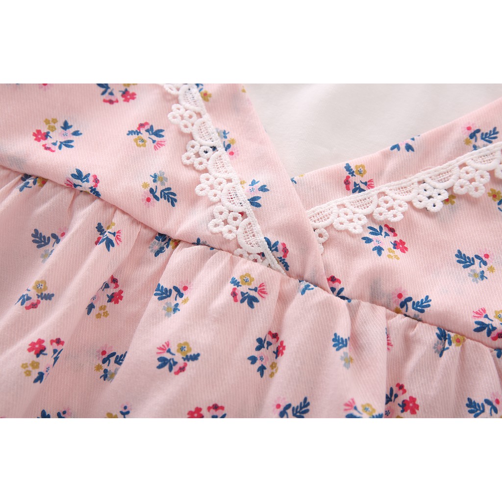 Dress Anak Perempuan Jumpsuit Motif Bunga Import Bahan Cotton Lembut Estimasi usia 3 Bln -4 Tahun-5