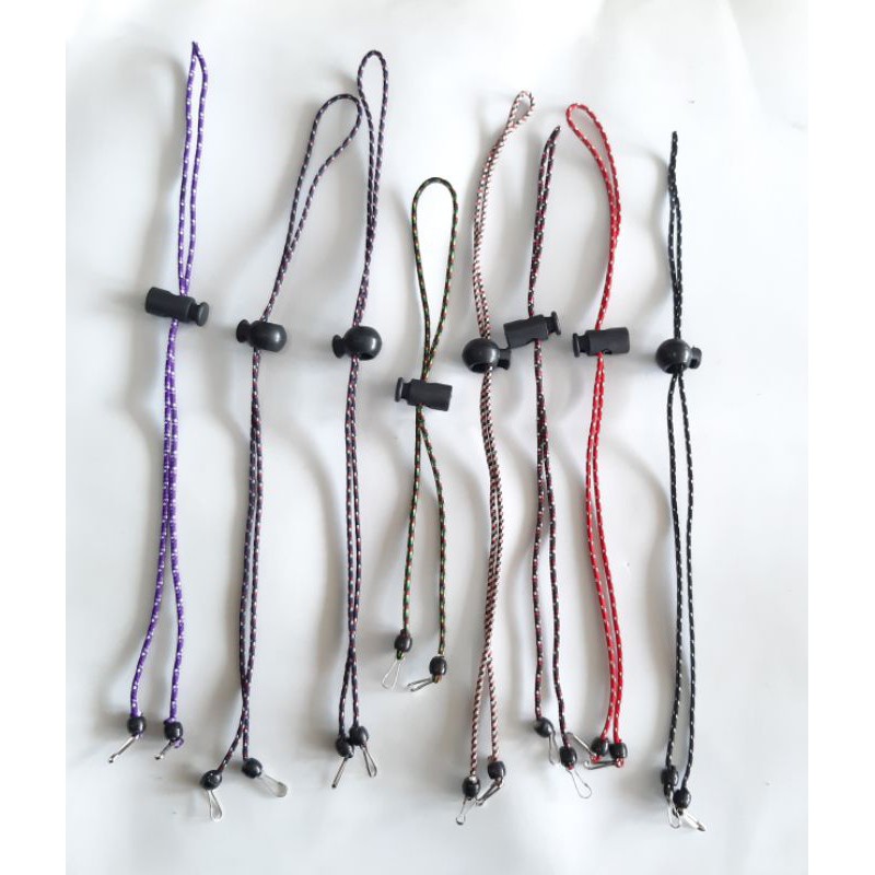 Masker strap Konektor headloop Gantungan masker Pria Wanita Kalung Tali STRAP LANYARD WARNA RANDOM