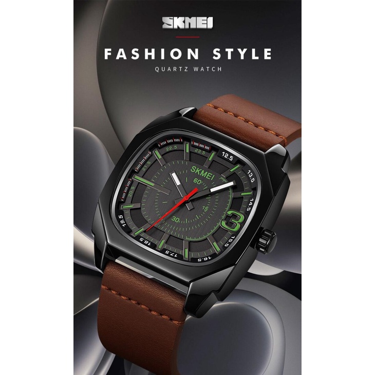 ARS - SKMEI Jam Tangan Analog Pria Strap Kulit - 1822