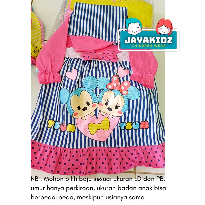 Baju Muslim Gamis Bayi Perempuan Usia Baby Newborn 0 6 12 Bulan - Dress Muslim Anak Bayi Perempuan Lucu 0 6 12 Bulan 1 Tahun Murah-FANTA-TSUM 02