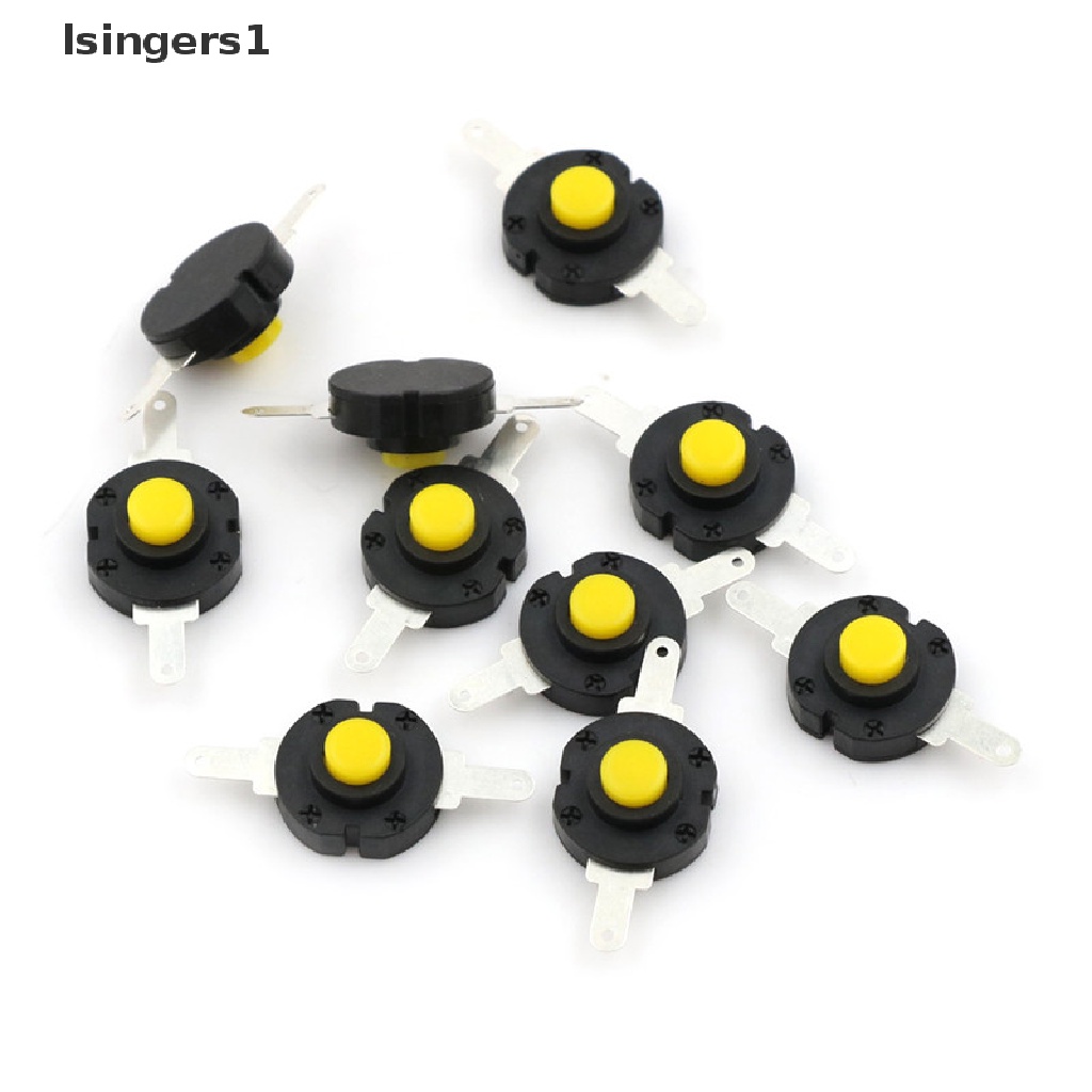 (lsingers1) 10pcs Saklar Tombol Tekan Micro DC 12V 0.5A Untuk Senter