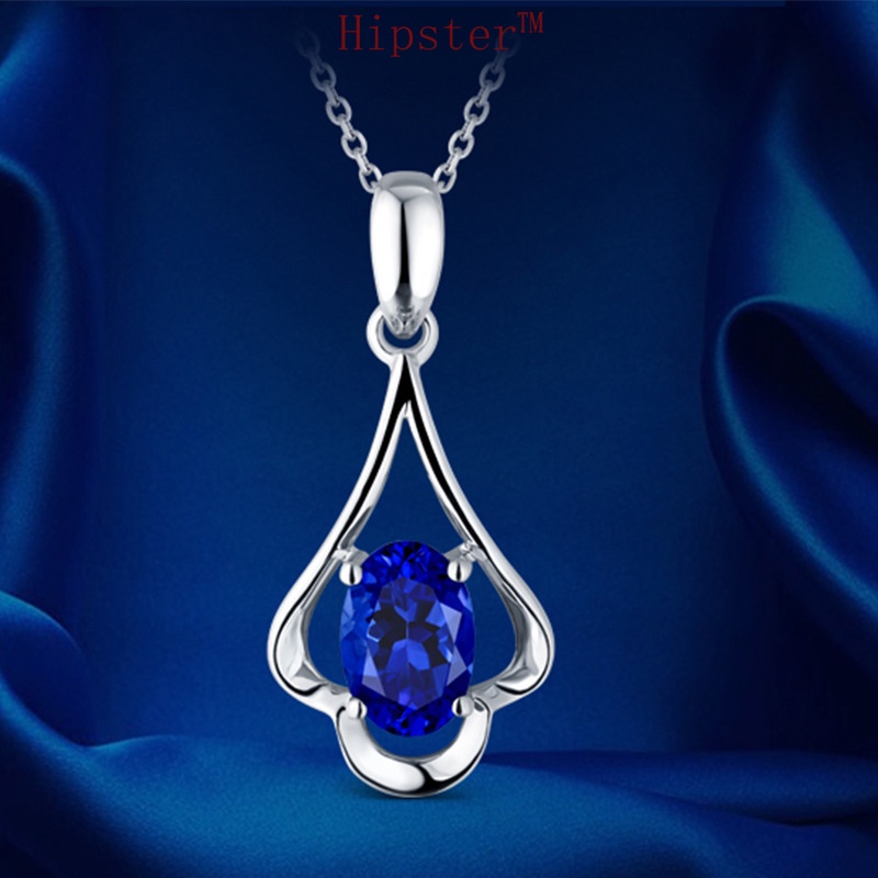 Hot Sale Classic Affordable Luxury Fashion Natural Sapphire Pendant Necklace