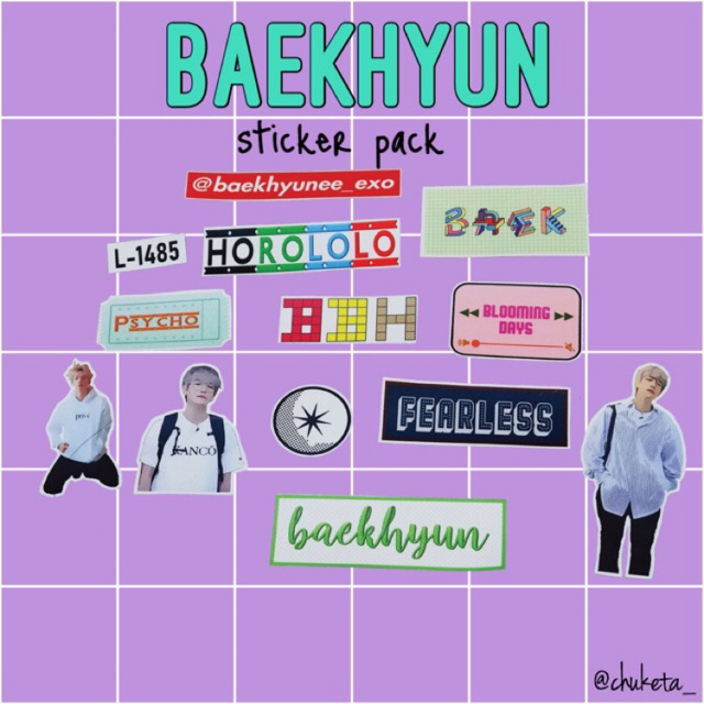 

STICKER SET BAEKHYUN