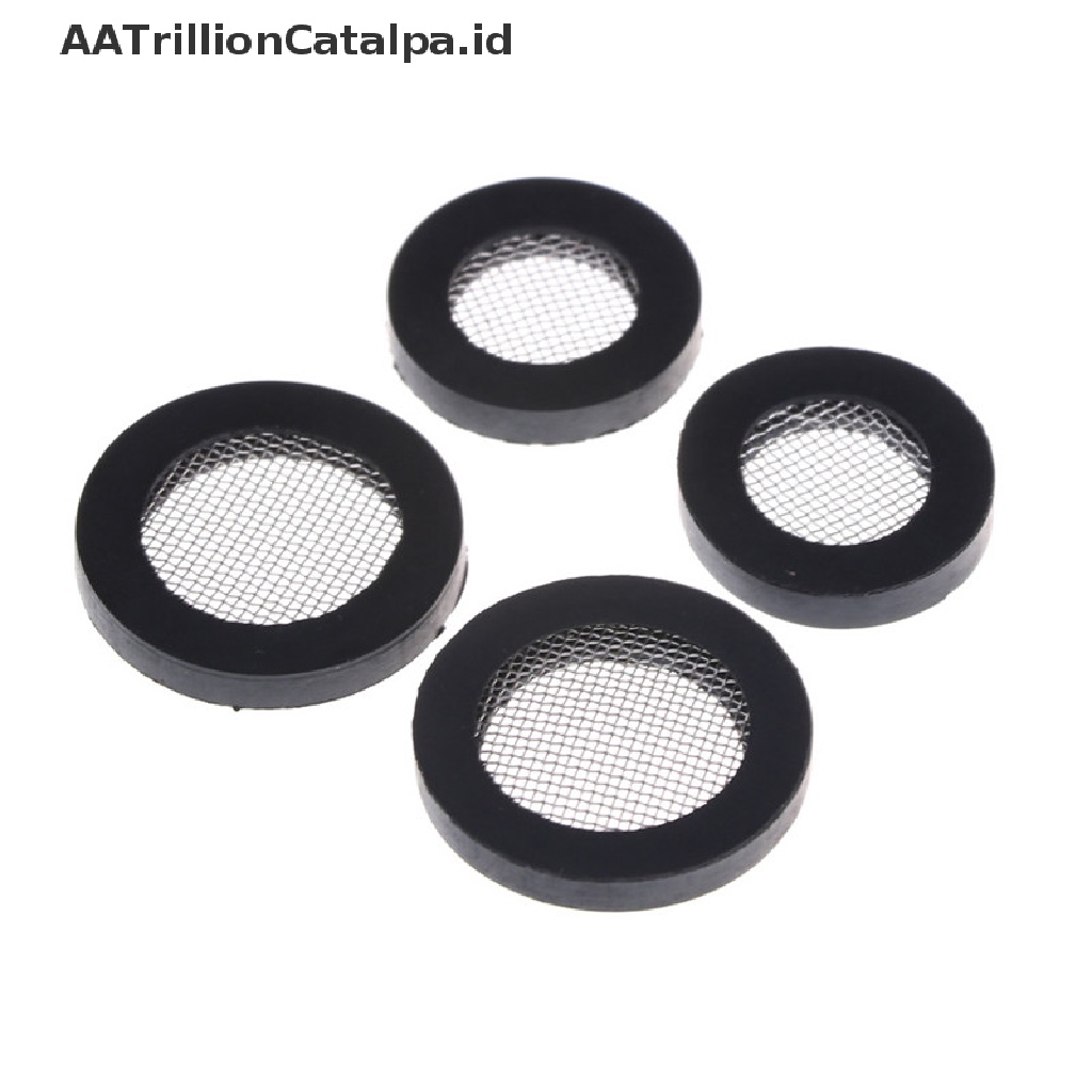 Aatrillioncatalpa 10pcs Filter Air Bahan Stainless Steel Ukuran 1 / 2 &quot;3 / 4&quot;