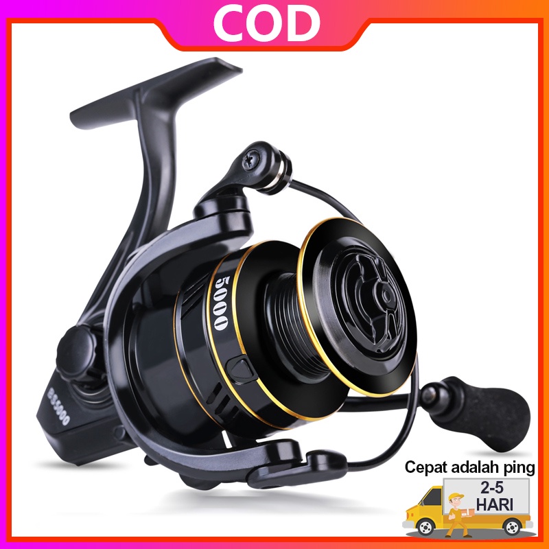 Sougayilang 14 + 1BB Carp Spinning Fishing Reel 5.0: 1 Gear Ratio Ultra Ringan EVA Menangani Air Tawar untuk Bas