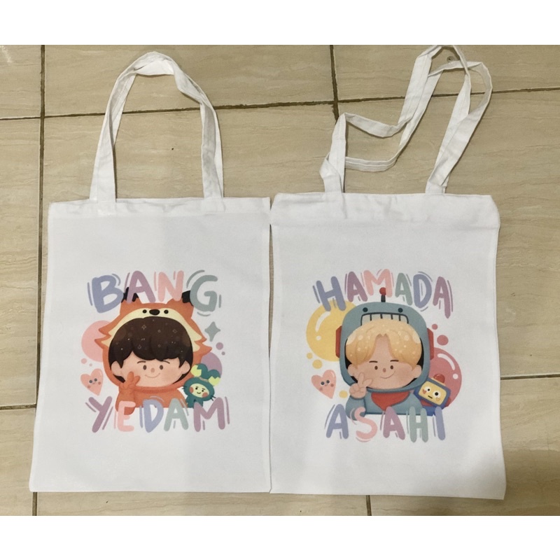 Tote Bag Cute dan Bergambar Karakter Member Treasure/ YG Entertaiment