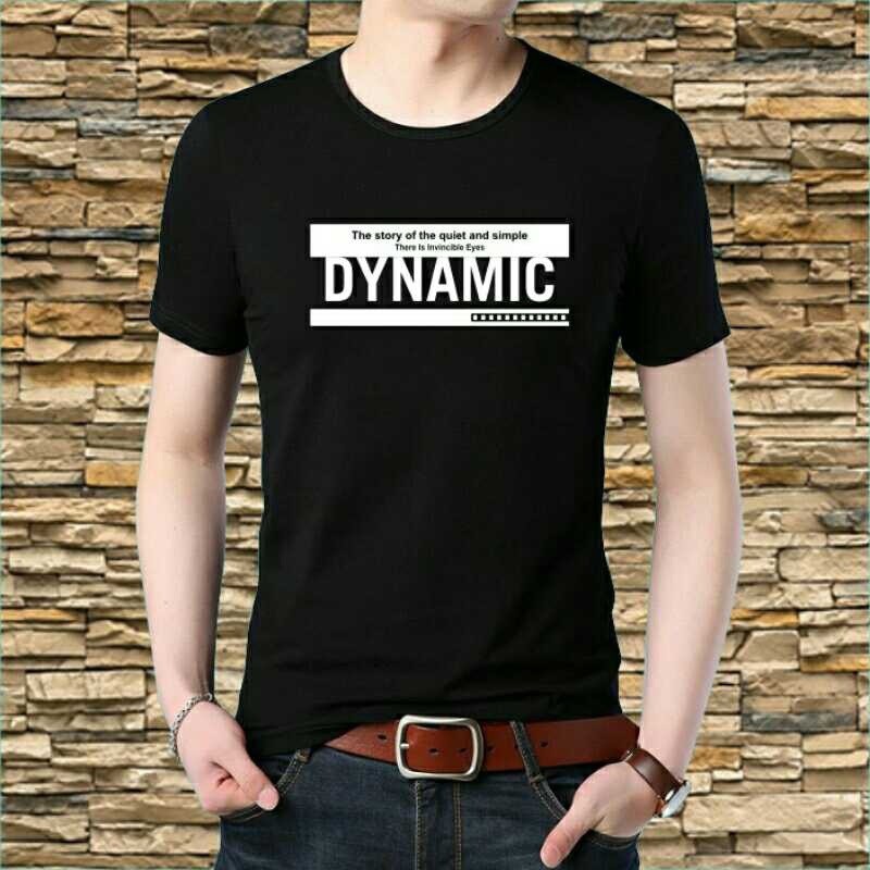 BAJU KAOS PRIA LENGAN PENDEK ATASAN COWOK DYNAMIC FASHION MOTIF KEKINIAN DISTRO