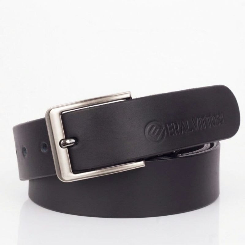 Ikat pinggang kulit asli pria Gesper Kulit Asli bahan kepala stainless anti karat Gesper Pria