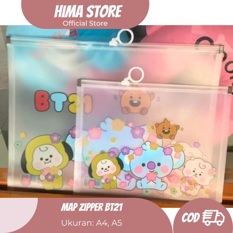 

[BISA COD] Map Zipper BT 21 Map Kertas A4 A5