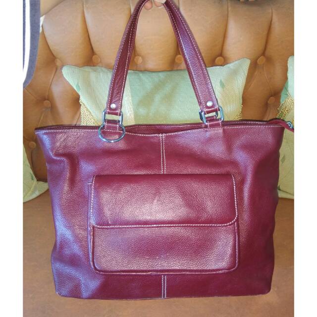 Tas Tote kulit Sapi