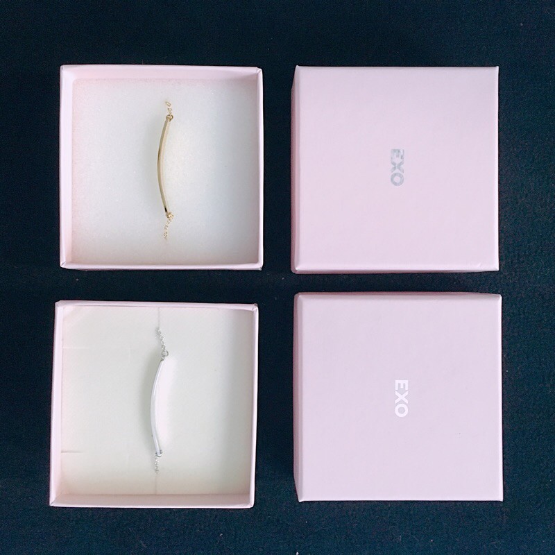 [READY] SM Exo Baekhyun Birthday bracelet Official gold silver Gelang merchandise Kalung Necklace