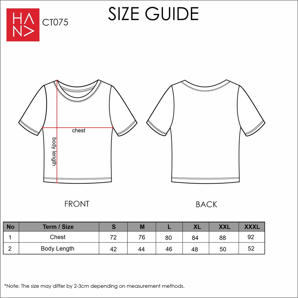 Hana Fashion - Jessie Crop Top Kaos Pendek Wanita - CT075