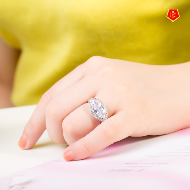 [Ready Stock]Creative Fashion Punk Horse Eye Rhinestone Ring