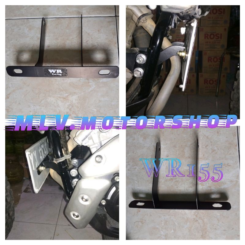 bracket plat nomor WR155 dudukan plat nomor WR155 braket nomor yamaha WR155