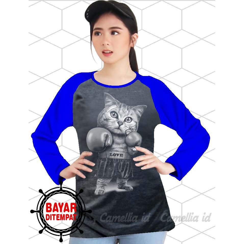 Kaos Raglan (K.TINJU)/Kaos Wanita Lengan PANJANG/ Kaos Wanita/ Kaos Oblong/Misty 5