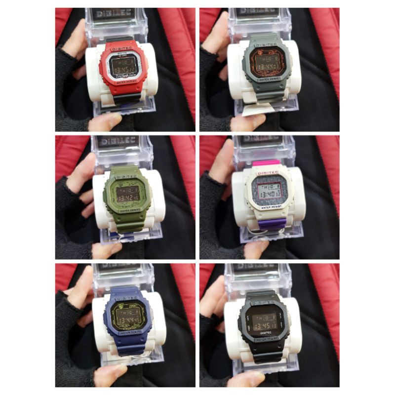 Jam tangan pria DIGITEC MDG 6024 original